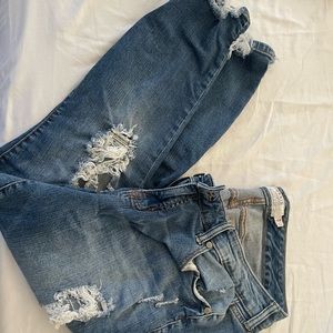 Torrid Ankle Skinny Destroyed Jeans